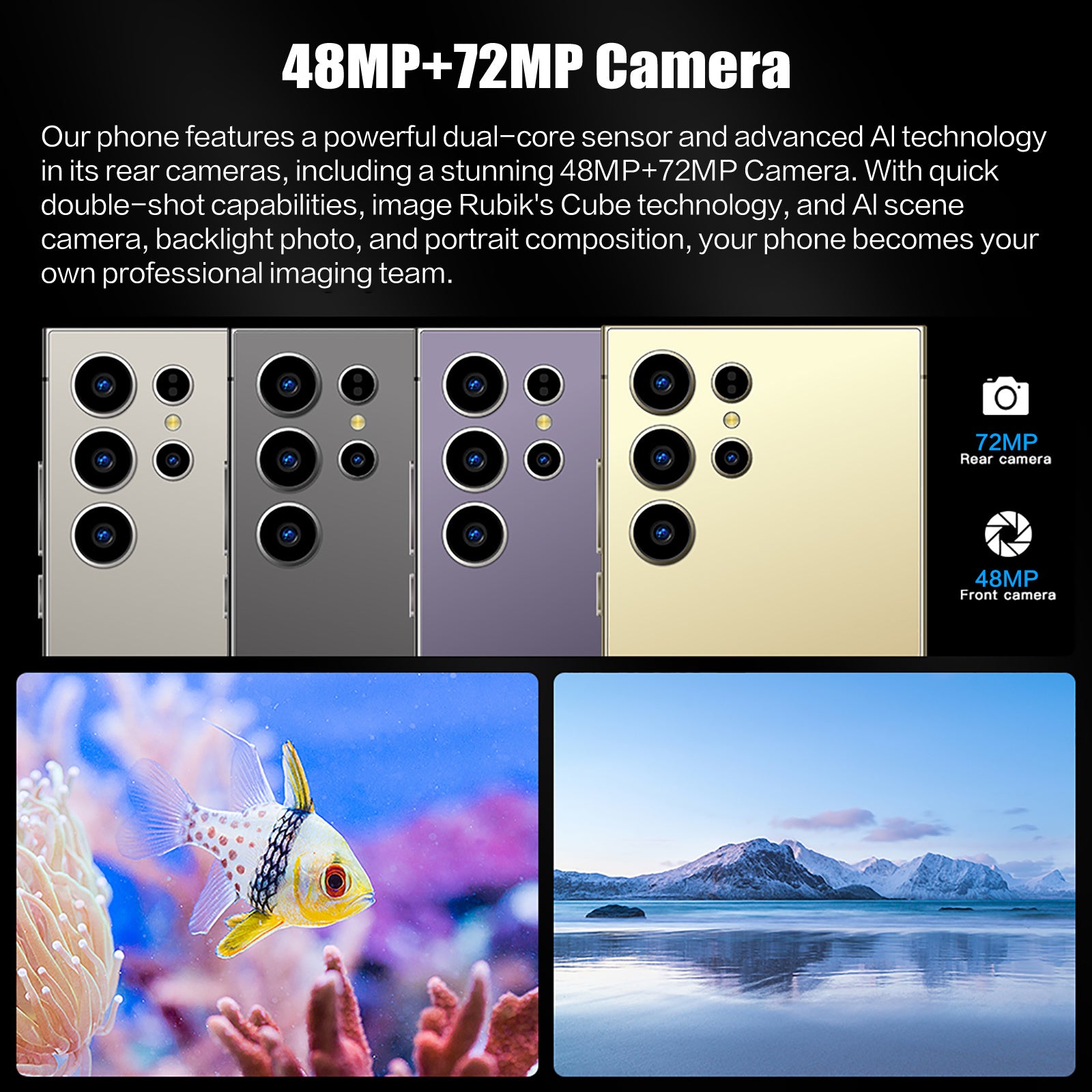unlocked s24 ultra 5g android smartphone – 6.8" full hd display, 6gb ram 256gb storage, dual sim, 6800mah battery