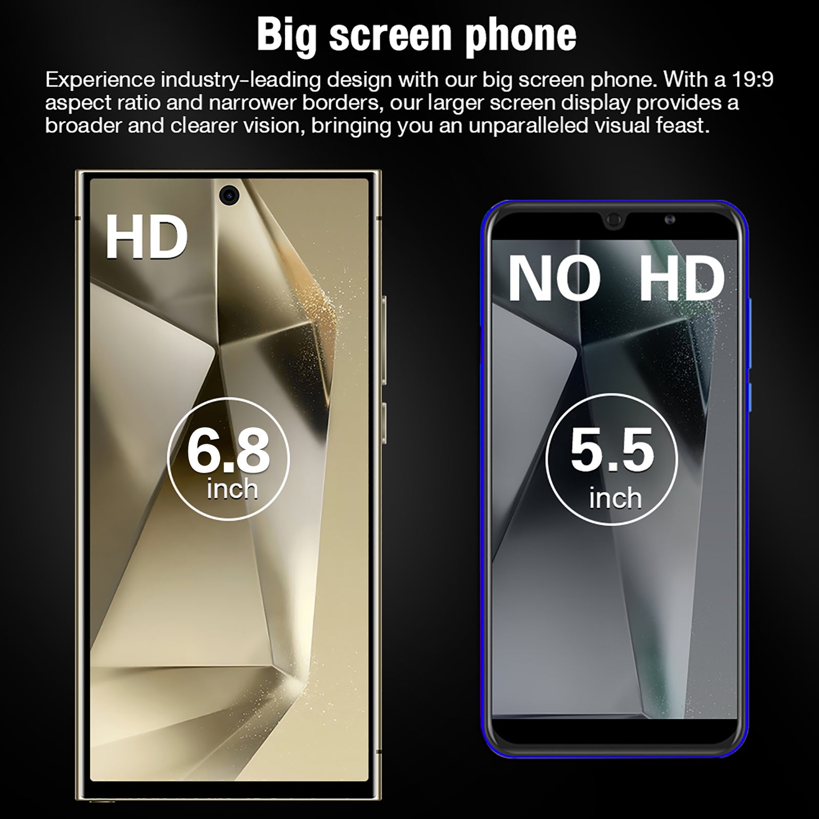 unlocked s24 ultra 5g android smartphone – 6.8" full hd display, 6gb ram 256gb storage, dual sim, 6800mah battery