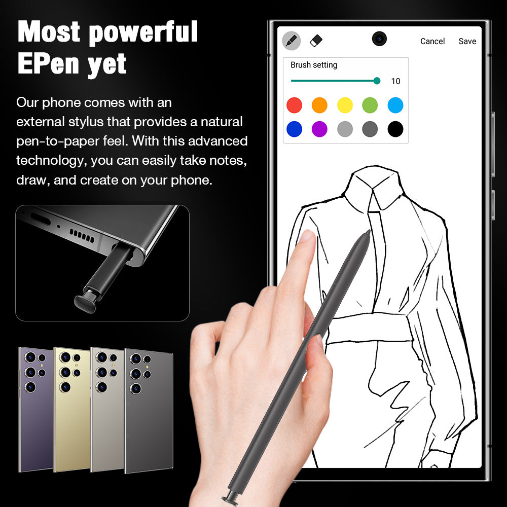 unlocked s24 ultra 5g android smartphone – 6.8" full hd display, 6gb ram 256gb storage, dual sim, 6800mah battery